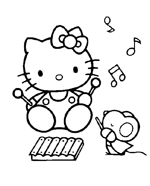 Hello Kitty kolorowanki